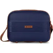 Farmhood Toilettas 'Eco Edition' donkerblauw / bruin
