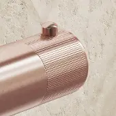 Saniclear Copper Stripes temperatuurknop voor opbouw thermostaatkranen (SK38377, SK22978 en SK22982)
