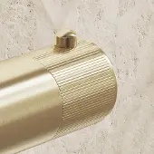 Saniclear Brass Stripes temperatuurknop voor opbouw thermostaatkranen (SK38378, SK24881 en SK24882)
