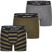 Happy Shorts Boxershorts ' Jersey ' cappuccino / grijs gemêleerd