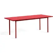 HAY Two-Colour eettafel 90x200 cm Maroon red-red