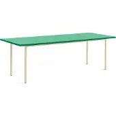 HAY Two-Colour eettafel 90x240 cm Ivory-green mint
