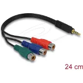 DeLOCK câble vidéo - vidéo composante - 24 cm