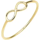 Elli PREMIUM Ring 'Infinity' goud