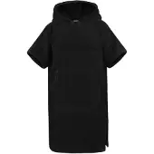 Normani Badjas kort ' Surfer Poncho ' zwart