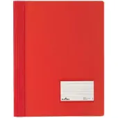 Durable Snelhechters Duralux A4 Transparant rood Polyvinylchloride (PVC) 28 x 33,2 cm
