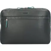 Burkely Laptoptas 'Bold Bobby' turquoise / zwart