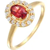 Elli PREMIUM Ring goud / rood / wit