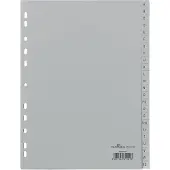 Durable A - Z Alfabetische tabbladen A4 Grijs 24 tabs PP (Polypropeen) 11 Gaten 6508