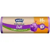 Swirl Pedaalemmerzakken Geparfumeerd Vanille & Lavendel met Trekband 35 liter 9 stuks