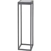 Sigor Numove LED lamp op zonne-energie, grafietgrijs, hoogte 52,5 cm Numove, dimbaar, alu / grijs / zink, Aluminium, Modern, Solar buitenverlichting
