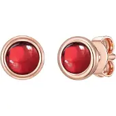 Glanzstücke Oorbellen rose-goud / rood
