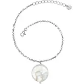 Glanzstücke Armband zilver / parelwit