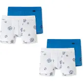 Schiesser Onderbroek neonblauw / zwart / wit