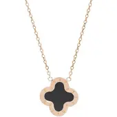 Lenoites Ketting goud / zwart