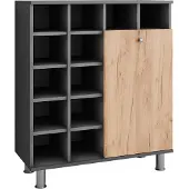 Vicco Fynn Waskast – 78.4 x 91.6 cm Antraciet/gouden eik