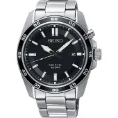 Seiko SKA785P1 Horloge Kinetic zwart