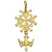 Marie-Celeste Marie Celeste hanger hugenotenkruis - 5.5 mm - Goud