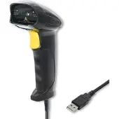 Qoltec Laserscanner 1D | USB | Zwart.
