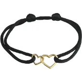 Marie-Celeste Armband Satijn Hartjes