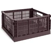 HAY Opbergbox Colour Crate Large Square Bordeaux