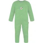 Normani Rompertje/body 'Waverly' beige / groen / appel / zwart / wit