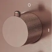 Saniclear Copper Curved omstelknop voor inbouw thermostaatkranen (SK21429 en SK79844)