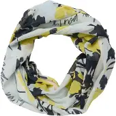 Comma Sjaal geel / zwart / wit