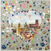 Codello Doek groen / gemengde kleuren