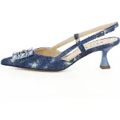 Evita Slingpumps 'PERLA' blauw denim