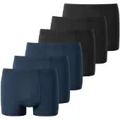 Schiesser Boxershorts donkerblauw / zwart