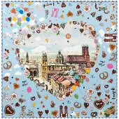 Codello Doek lichtblauw / gemengde kleuren