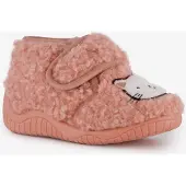 Thu!s meisjes teddy pantoffels met kat roze maat 27