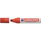 Edding 800, m. wigvormige punt, 4-12 mm, rood, 5 stuks
