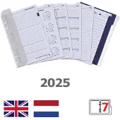 Kalpa A5 weekagenda met uurindeling 2027 jaardoos navulling (1 week per 2 pagina's) 2-talig