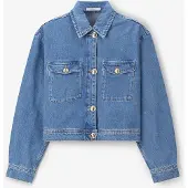 Sissy-Boy Blauw Denim Jack Met Gouden Knopen | Maat: S