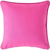 Homescapes roze katoenen kussenhoes, 45 x 45 cm