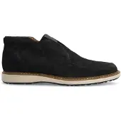 Manfield Donkerblauwe suède chelsea boots | Maat 44