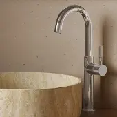Saniclear Highriser Curved wastafelkraan chroom
