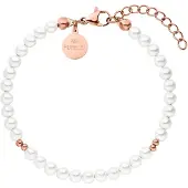 Purelei Armband 'Finesse' rose-goud / parelwit