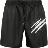 Plein sport Zwemshorts zwart / wit