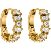 Purelei Oorbellen 'CHIC' goud / transparant