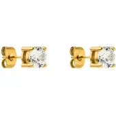 Purelei Oorbellen 'Pristine' goud / transparant