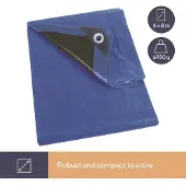 Velleman DEKZEIL - BLAUW/ZWART - ULTRASTERK - 5 x 8 m