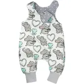 Land-Juwelen Rompertje/body aqua / grijs / zwart / wit