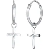 Elli Oorbellen 'Kreuz' zilver
