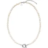 Purelei Ketting 'Charm' zilver / parelwit