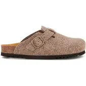 Scholl Klomp Women Fae New Felt Light Brown-Schoenmaat 40