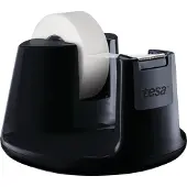 TESA plakbandafroller Easy Cut Compact, voor rollen van ft 33 m x 19 mm, zwart