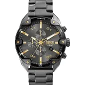 Diesel Analoog horloge 'Spiked' goud / antraciet / zilver